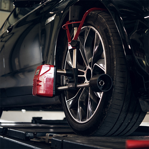 One of the many wheel alignments performed in Pompano Beach by EF Tire and Auto Repair